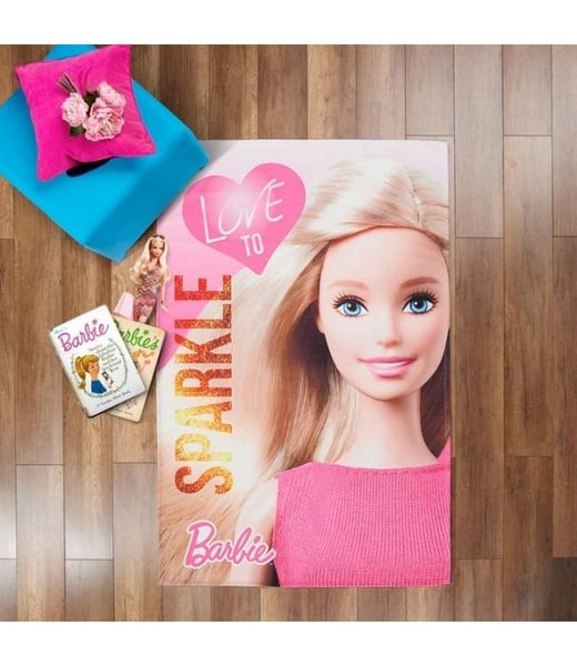 Коврик в детскую Tac Disney Barbie Sparkle 120*180 см