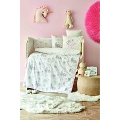Детский набор в кроватку для младенцев Karaca Home - Digna pembe розовый (10 предметов)