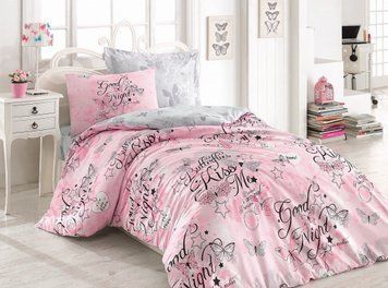 Постельное белье Cotton Box подростковое - Feeling pembe