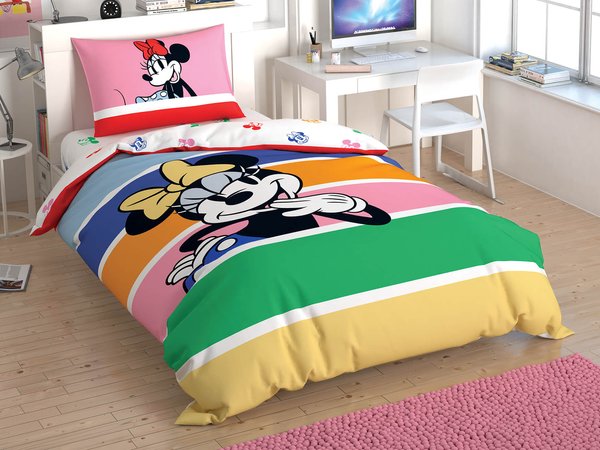 Детское/Подростковое Постельное белье ТАС Disney - Minnie Mouse Rainbow