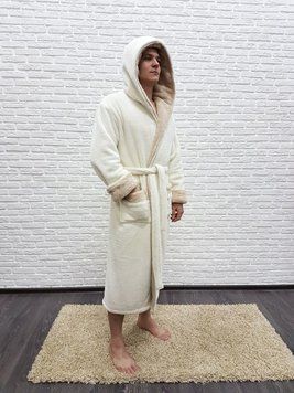 Халат микрофибра Nusa 7210 крем 1
