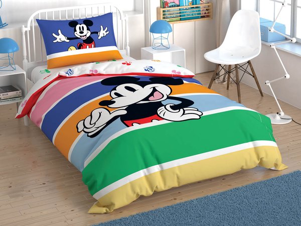 Детское/подростковое постельное белье ТАС Disney Mickey Mouse Rainbow