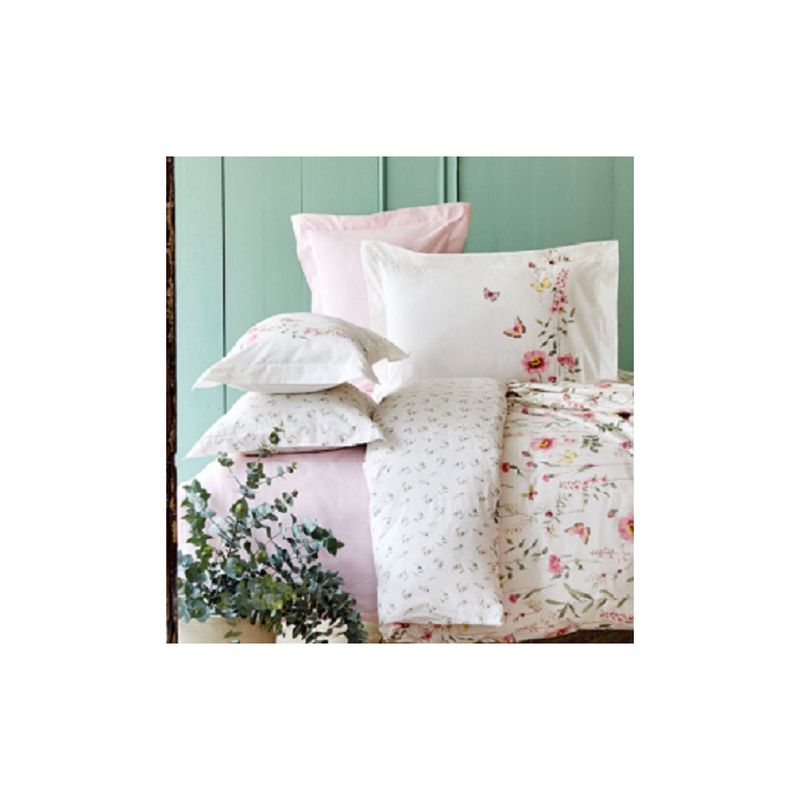 Набор постельное белье с покрывалом пике Karaca Home - Lorenzo lila лиловый евро