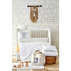 Детский набор в кроватку для младенцев Karaca Home - Cute boy bej бежевый (7 предметов)