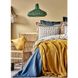 Набор постельное белье с покрывалом + плед Karaca Home - Maryam petrol 2020-1 изумруд евро