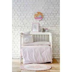 Детский набор в кроватку для младенцев Karaca Home - Little pudra пудровый (7 предметов)
