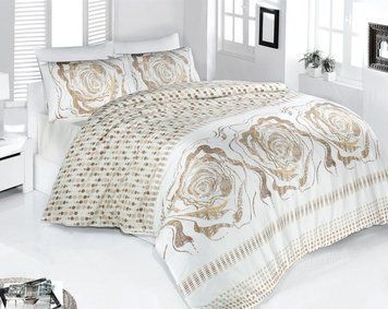 Постельное белье Altinbasak сатин полуторный - Rose Cream