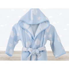 Детский махровый халат Irya 7/8 лет - Cloud голубой