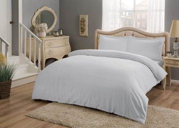 Постельное белье Tac basic сатин однотонный king size - Gri XL