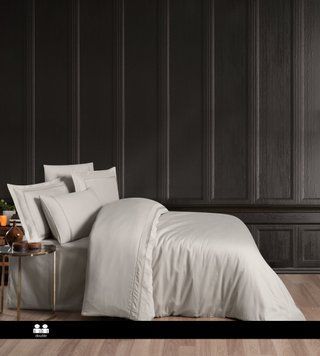Постельное белье First Choice Vip moon сатин жакард евроразмер - gomez beige
