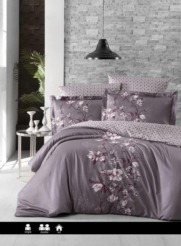Постельное белье First Choice люкс сатин семейный - evan lilac
