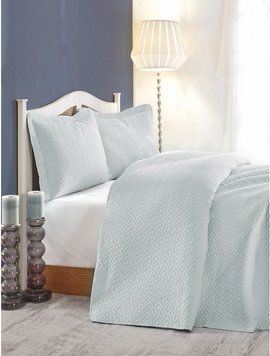 Покрывало Daily Cotton Box 260*240 - голубое