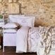 Набор постельное белье с пледом Karaca Home - Estella lila лиловый евро