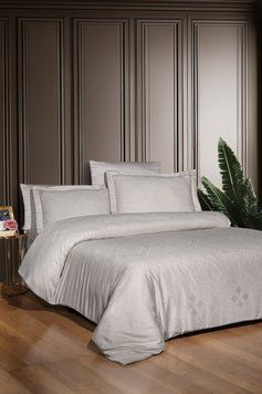 Постельное белье First Choice евро размер жаккард -  etnic beige
