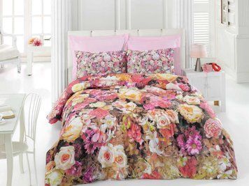 Постельное белье Floral Seri 3D - Lara pembe