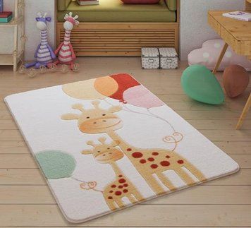 Коврик детский 100*150 Confetti - Happy Giraffe Yellow