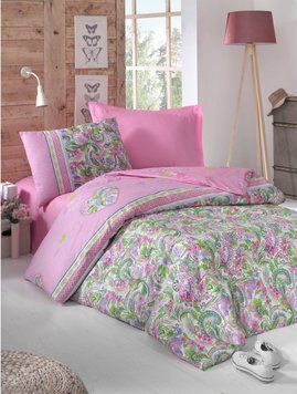 Постельное белье Cotton Box подростковое - Jasmin pembe