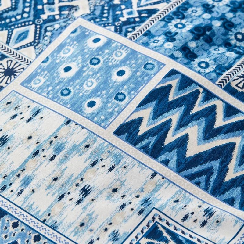 Постельное белье Karaca Home ранфорс - Pietra mavi голубой евро