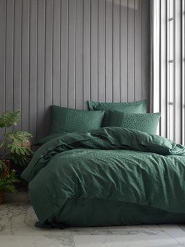Комплект постельного белья Cotton Box Jakarli Hexa Yesil 200x220