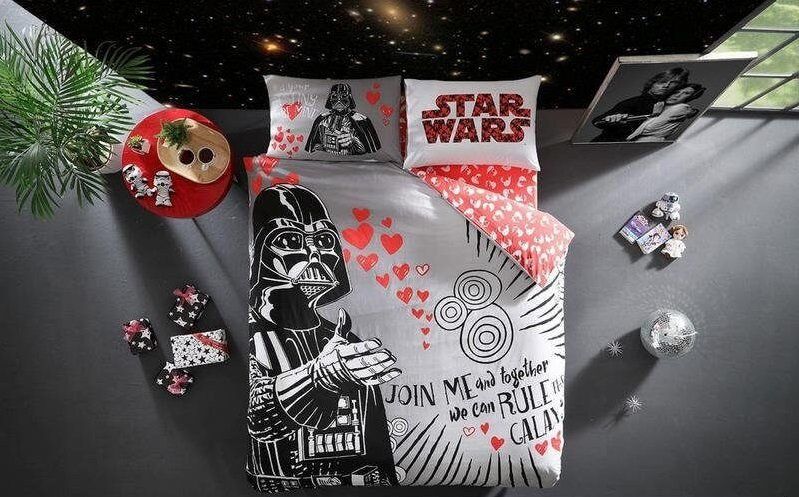 Постельное белье TAC на резинке - Star Wars Valentines Day ( евро)