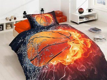 Постельное белье подростковое 3D сатин First Choice - Basketball
