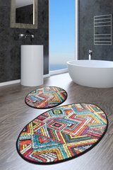 Набор ковриков в ванную комнату Chilai Home 60*100+50*60 см - MAGLIE