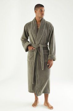 Халат мужской махровий бамбуковый Nusa 7235 haki
