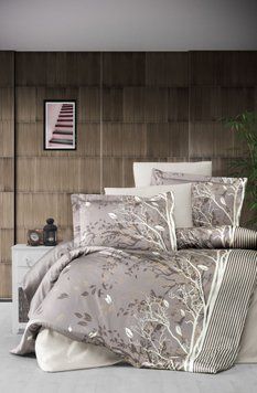 Постельное белье First Choice люкс сатин - living brown