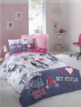 Постельное белье Cotton Box подростковое - Fashion girls