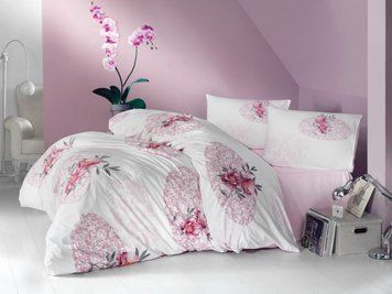 Постельное белье Cotton Box&trade; ранфорс евро - Star pembe