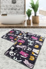 Набор ковриков в ванную комнату Chilai Home 60*100+50*60 см -  PARK CAT BANYO HALISI