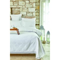 Постельное белье Karaca Home - Olivia beyaz белый пике 250*240 евро