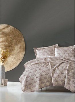 Покрывало жаккард Cotton Box 240*250 - Sara бежевый