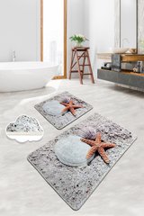 Набор ковриков в ванную комнату Chilai Home 60*100+50*60 см - STARFISH