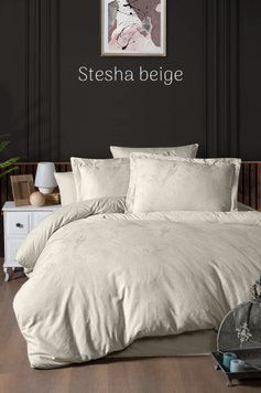 Постельное белье First Choice семейный размер жаккард - stesha beige
