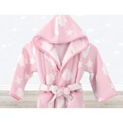 Детский махровый халат Irya 3/4 года - Cloud розовый