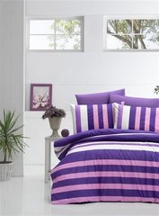 Постельное белье LightHouse 200*220 премиум ранфорс - Stripe фиолетовый