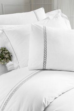 Постельное белье Cotton Box сатин с вышивкой - Agata