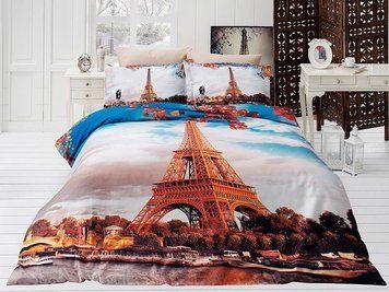 Постельное белье подростковое 3D сатин First Choice - Paris City