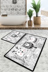 Набор ковриков в ванную комнату Chilai Home 60*100+50*60 см - THREE BEARS