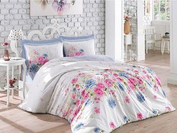 Постельное белье Cotton Box&trade; ранфорс евро - Sandrea mavi