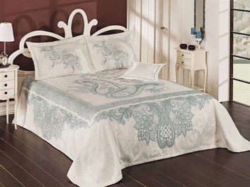 Покрывало First Choice Afrodit 240*260 с наволочками 50*70 - Evita mint