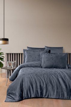 Постельное белье First Choice евро размер жаккард - Corina denim