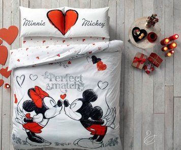 Постельное белье TAC на резинке - Micke&Minnie Perfect Match