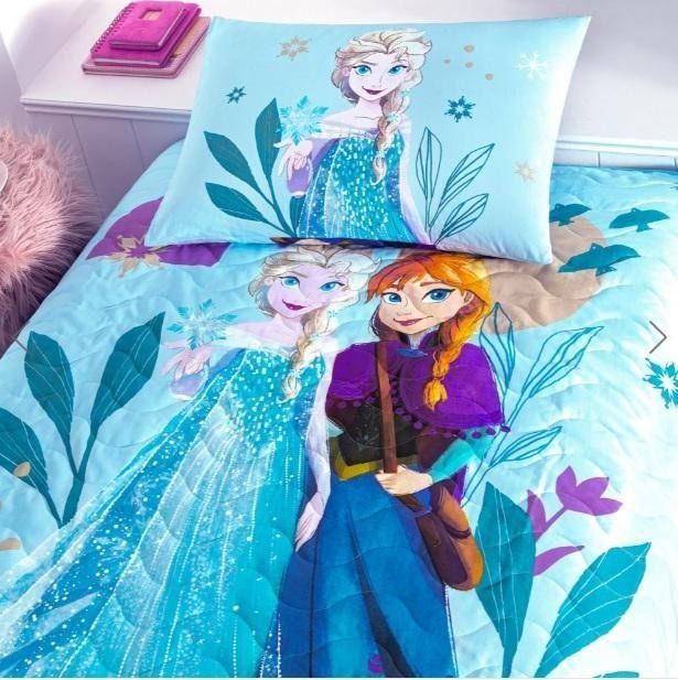 Покрывало Tac Disney стеганное 160*220 см с наволочкой - Flower Power