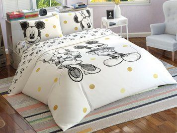 Постельное белье TAC на резинке - Minnie & Mickey glitter