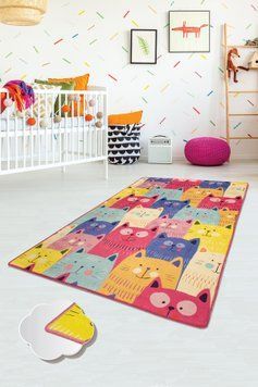Коврик в детскую комнату Chilai Home 100*160 - CATS RENKLI