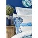 Постельное белье Karaca Home ранфорс - Nalini mavi голубой евро (ПВХ)