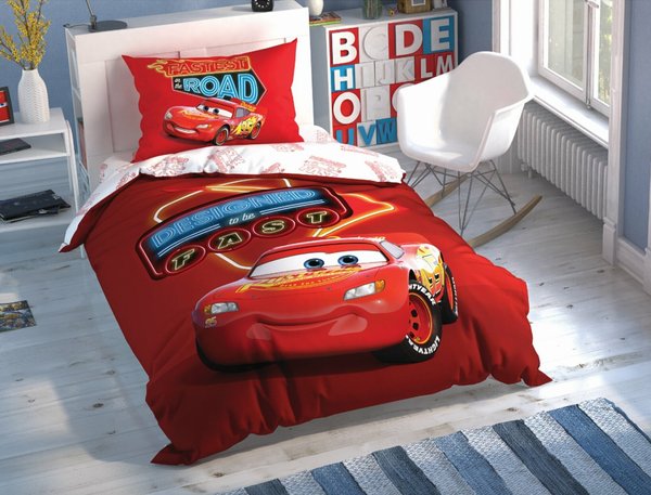 Детское/подростковое постельное белье ТАС Disney Cars Shiny Road светящееся