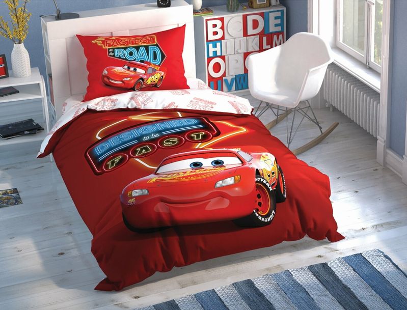 Детское/подростковое постельное белье ТАС Disney Cars Shiny Road светящееся